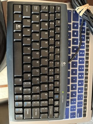Logitech NetPlay USB Mini Keyboard Y-UC29 PS2 PC Mac Retro Gaming Tested Work