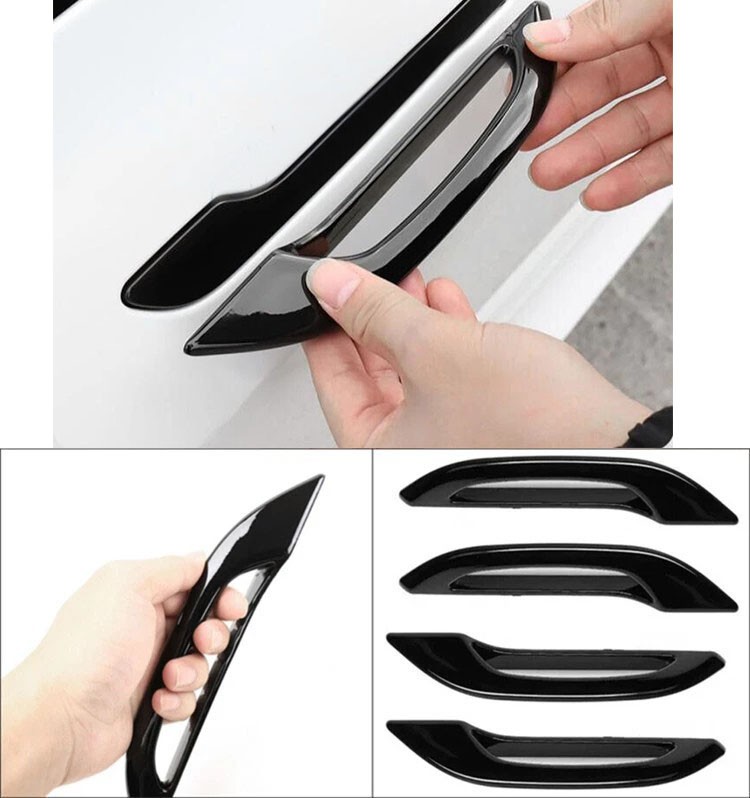 Glossy Black Door Handle Cover Trim Bezel For Tesla Model 3 Model Y 2017-2022