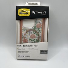 OtterBox Symmetry Case iPhone 16 Pro Floral Clear MagSafe New