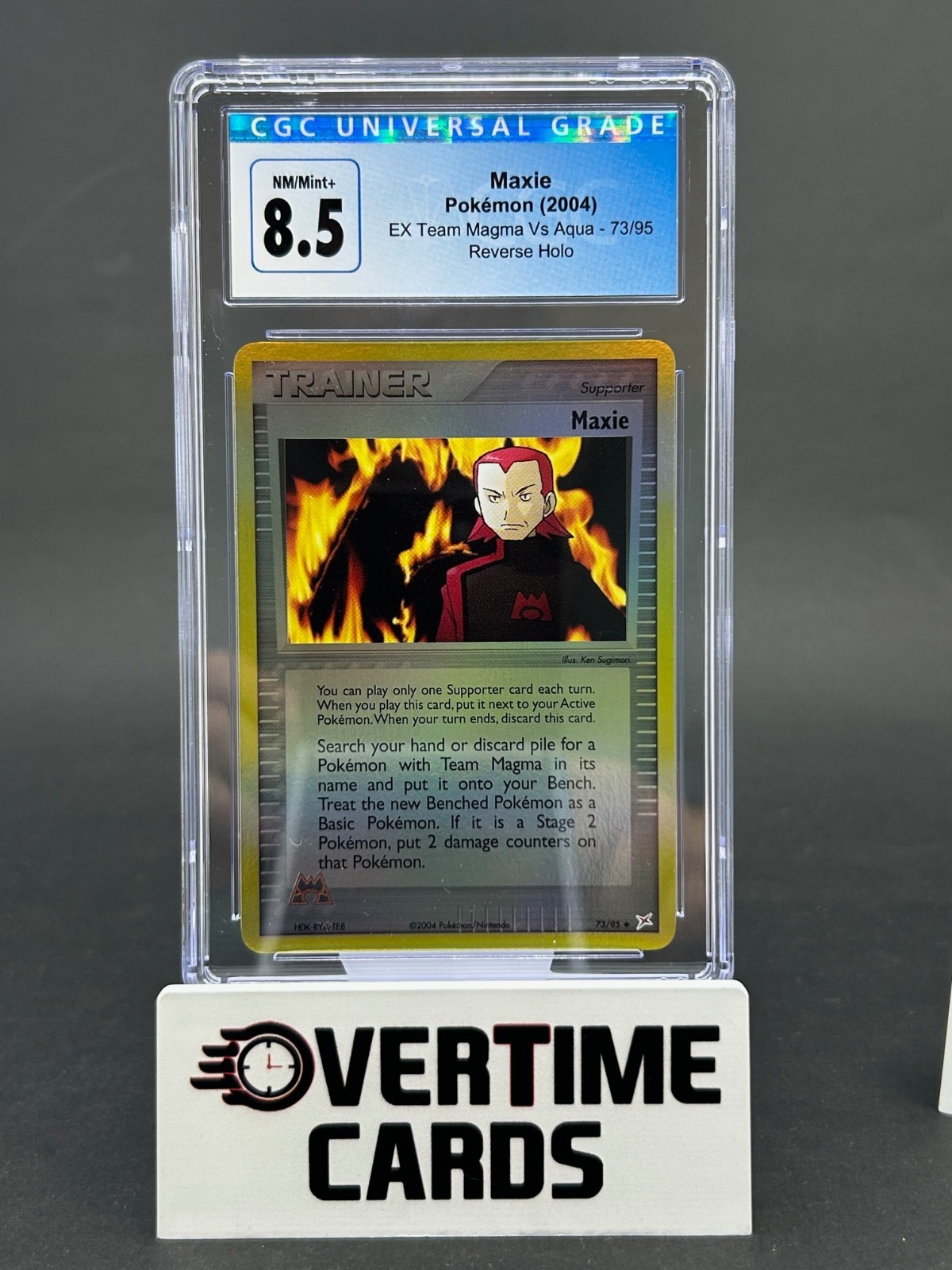 2004 Pokémon EX Team Magma vs Aqua Maxie Reverse Holo 73/95 CGC 8.5