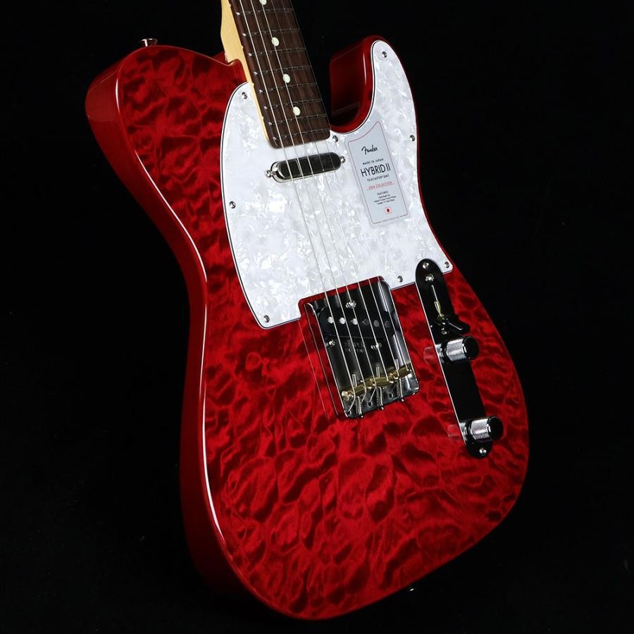 ギター Fender Hybrid II Telecaster Fender made in japan Hybrid II Telecaster Quilt Red Beryl