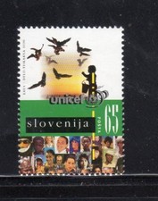 SLOVENIA #249 1996 UNICEF 50TH ANNIV. MINT VF NH O.G