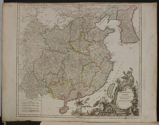 CHINA & KOREAN PENINSULA 1776 ROBERT DE VAUGONDY UNUSUAL ANTIQUE ORIIGNAL MAP