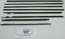 Window Sweeps Weatherstrip For 1963 Mercury Monterey Sedan Black Front Rear Window Sweeps Weatherstrip For 1963 Mercury Monterey Sedan Black Front Rear