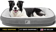 Large Orthopedic Dog Bed with Egg Crate Foam - Comfortable Couch for Dogs
