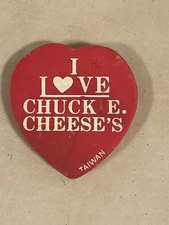RARE: Vintage 1980s Chuck E. Cheese’s Heart Shaped Eraser