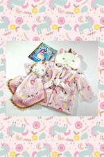 Unicorn Plush Robe  Lovely Book Set