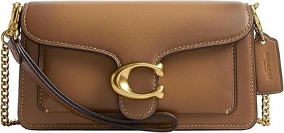 COACH Tabby Mini Leather Crossbody Bag 19 CCD28 B4T7J B4/Honey Brown NWT