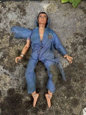 Mego Corp 1971 Action Jackson 8'' Figur Vintage Original Needs Re-stringed