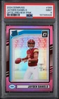 2024 Panini Donruss - Rated Rookie Jayden Daniels #389 Optic Preview Pink Prizm