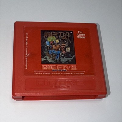 Big Five Miner 2049er Video Game Cartridge for Atari 5200 w/ Manual (1983)