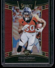 2018 Panini Select #79 Phillip Lindsay Maroon Prizm #/99
