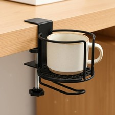 Table Clamp Cup Holder with Headphone Hook Multi-Functional for Gaming Setup