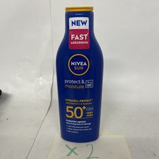 #NIVEA SUN Protect & Moisture Lotion SPF50+ (200ml)Moisturising Suncream lotion 53.95 per litre