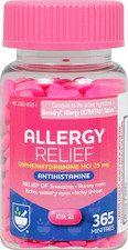 Antihistamine Allergy Relief with Diphenhydramine - 25Mg, 365 Count