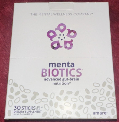 Amare Global Menta Biotics 30 Stick Packs - New / Sealed! Exp 11/2025