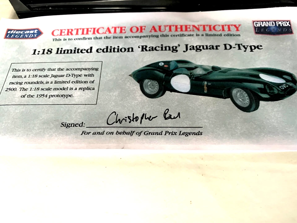 AUTOART MODELS JAGUAR D -TYPE LIMITED EDITION 73561. SHORT NOSE GREEN 73561 - Image 2 of 4