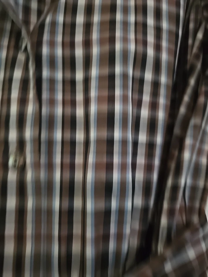 Worth New York Shirt Dress, Brown Checkered, Size 4 - Image 3 of 3