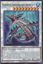 Ravenous Crocodragon Archethys L26D-ENX40 Common 1st Edition