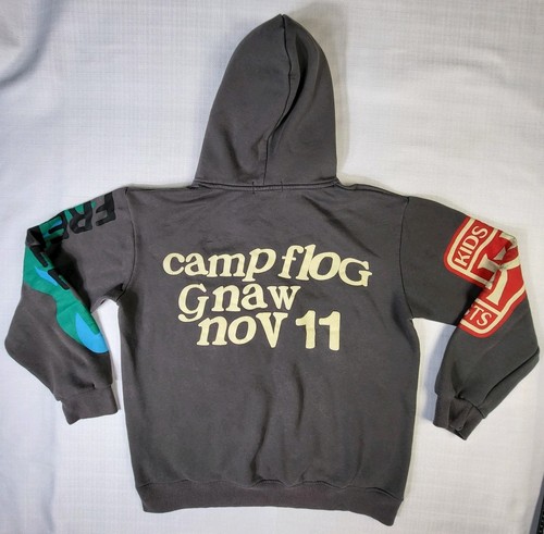Lucky Me I See Ghosts Camp Flog Gnaw Nov 11 Kid Cudi Pullover Hoodie XXL READ - Picture 2 of 17