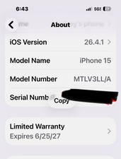 Apple iPhone 15 - 128 GB - Black (Unlocked)