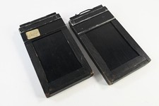 Graflex Graphic Film Holders Type 5 2 1/4 x 4 1/4  w/ slides G887