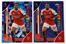2025-26 Topps Chrome Blue Wave & Sapphire Future Star Myles Lewis-Skelly Arsenal