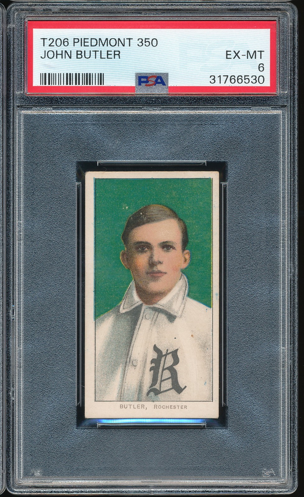 T206 Piedmont 350/25 John Butler PSA 6 - Rochester - POP 16!