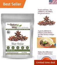 Farm-to-Table Whole Star Anise 3 oz - Authentic Flavor for Gourmet Cooking