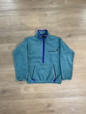 Vintage 90s Patagonia Glissade Synchilla Fleece 3/4 Zip Pullover Jacket USA Made