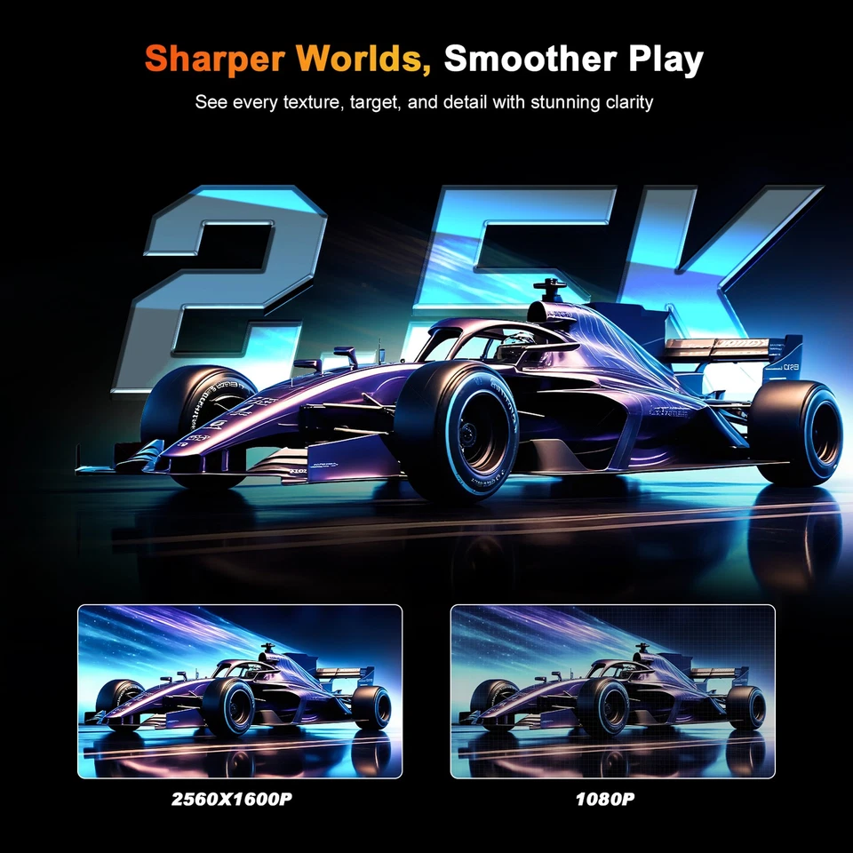 2025 2K 240Hz Portable Monitor, 16.0" 1440P QHD Gaming Computer Monitor FreeSync - Image 3 of 4