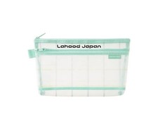 Midori mesh pen pouch checkered pattern green 41850006