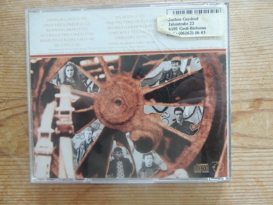 CD-Album: T'Pau – Rage (1988) - Bild 3 von 3