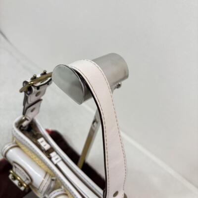 バッグ Coach Legacy Raffia Satchel Pocket Bag COACH Legacy Raffia Satchel Pocket Bag Hand Bag White Used