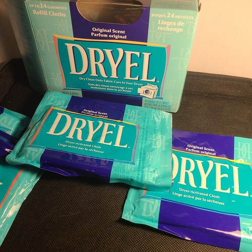 Dryel Dry Cleaning Original Refill Cloths Discontinued Pack Of 6, 24 Garments - Picture 2 of 8