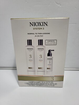 Nioxin Hair System Starter Kit 4 for Fine Hair  Cleanser Revitaliser Treatment