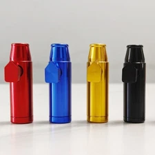 2Pcs Bullet Dispenser Aluminum Alloy Spice Bottle Snuff Boxes Mixed Storage Box