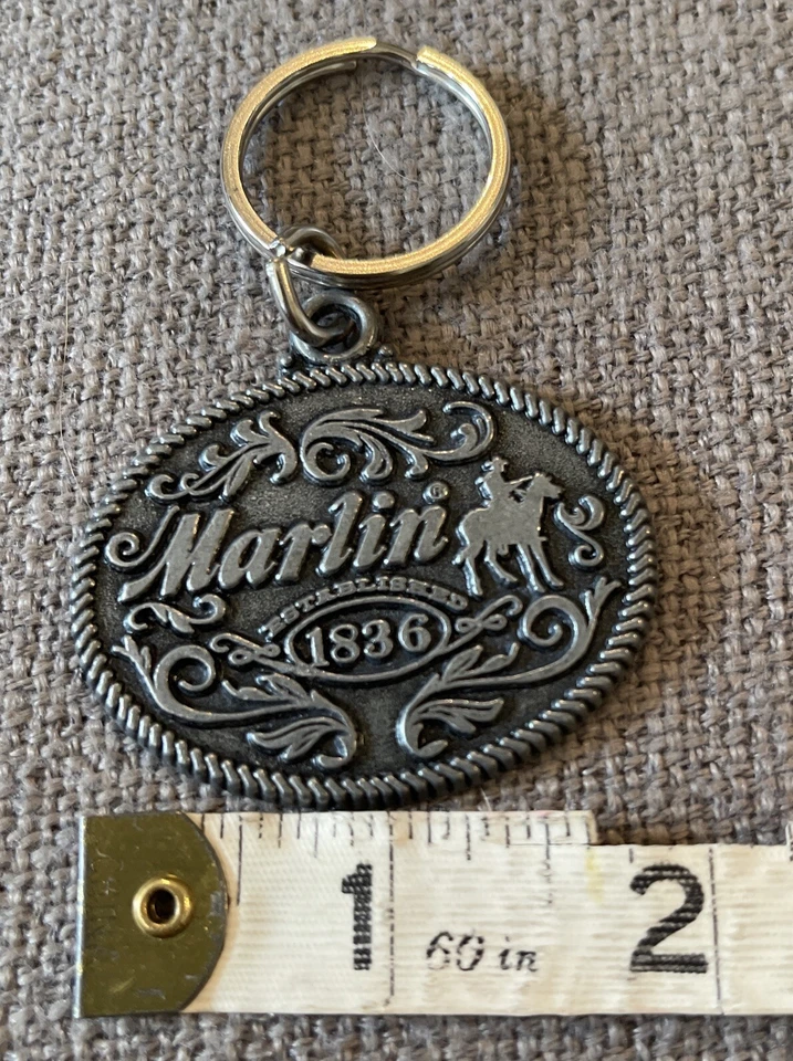 Оловянный брелок Marlin Firearms винтажный стиль EST. 1836 «гордо сделано в США» новый - Изображение 4 из 4