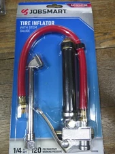 Jobsmart Heavy-Duty  Gauge Professional Tire Inflator w/ stem NEW 1333098