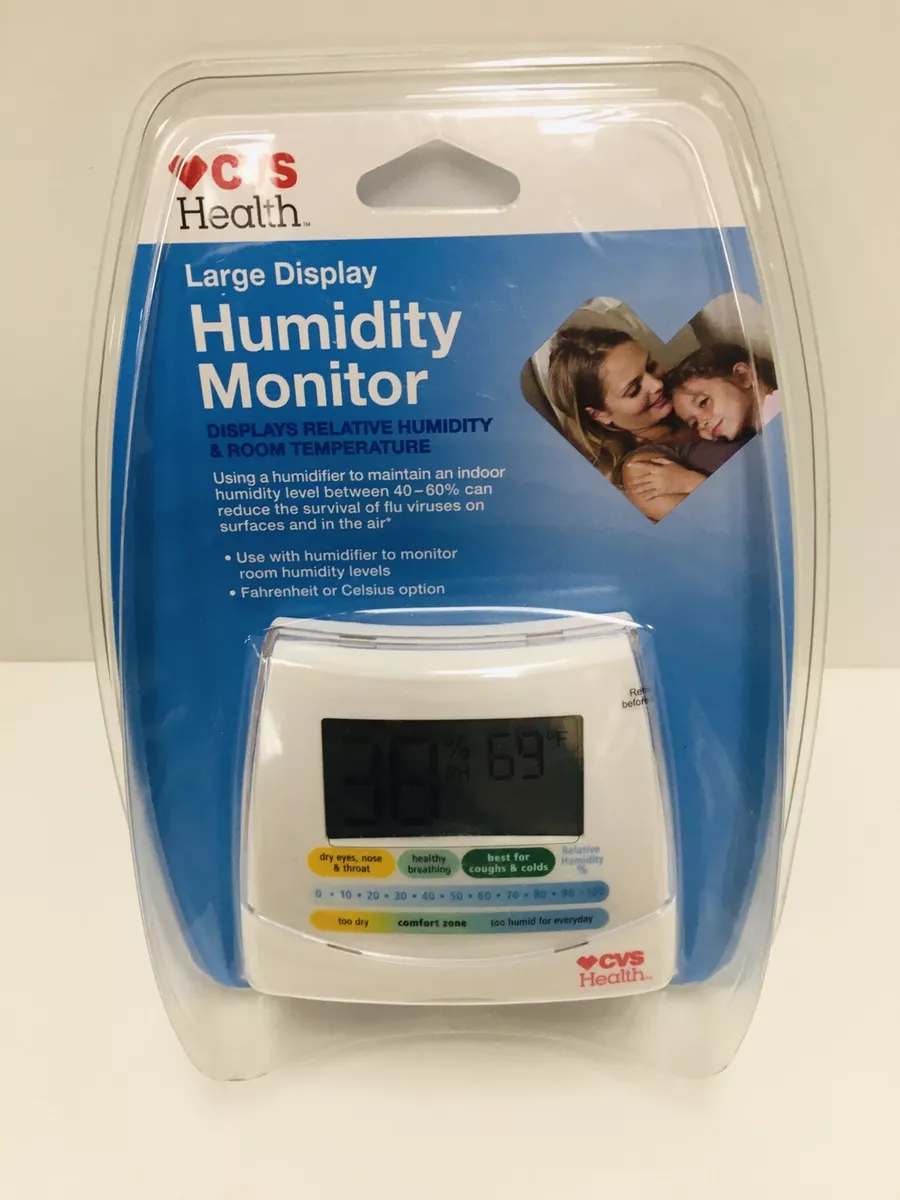 cvs health large display humidity monitor