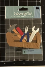 Jolee's By You  "TOOL BOX" Dimensional Embellishments Father's Day Hammer Wrench