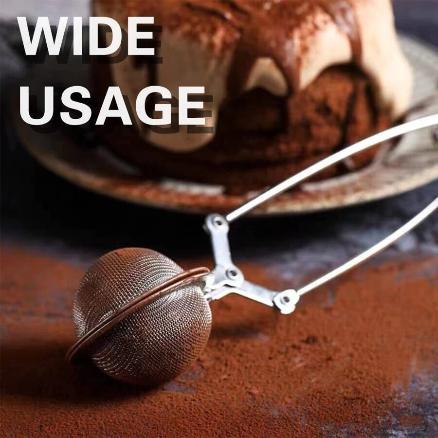 Bola infusora de té de acero inoxidable de 1 pieza, colador de malla metálica para té de hojas sueltas Foto 2 de 4