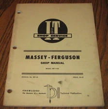 * Massey 1150  MF1150  Tractor I&T Service Repair Shop Manual  mf  Issued 1974
