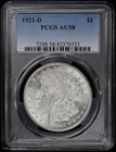 1921-D $1 Morgan Silver Dollar PCGS AU 58