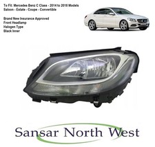 Per Mercedes Benz Classe C Faro Alogeno Laterale Passeggero LED DRL SINISTRO