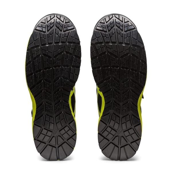 ASICS WINJOB CP216 Black Neon Lime 3E Safety Shoes 1273A076 001