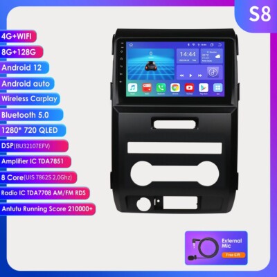Für Ford F150 P415 Raptor AUTORADIO GPS ANDROID 12 8+128GB Carplay DSP BT5.0 AUX