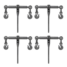 4pcs Heavy Duty 3/8"-1/2" Ratchet Binders 9200lbs Working Load G70 Hooks