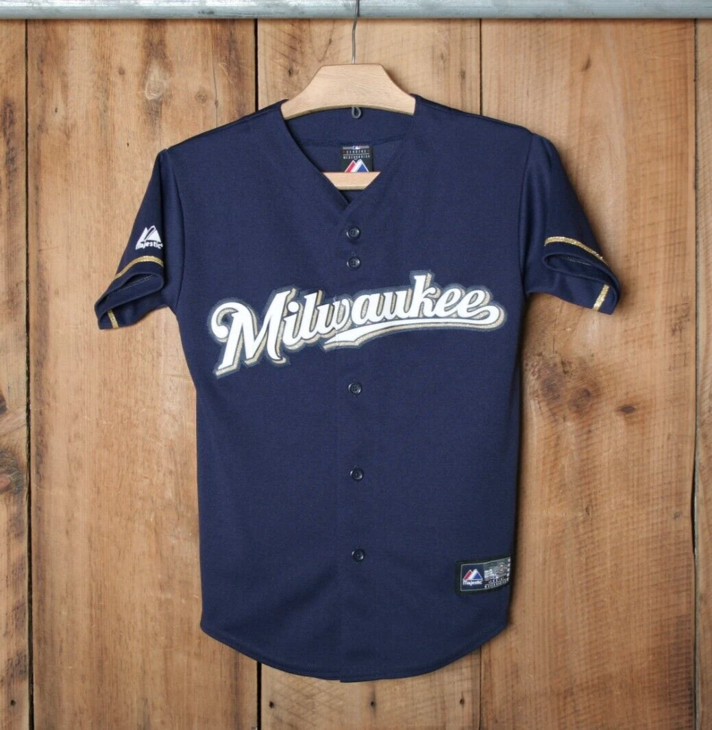 MAJESTIC Milwaukee Brewers No Name/Number Blank Back Baseball