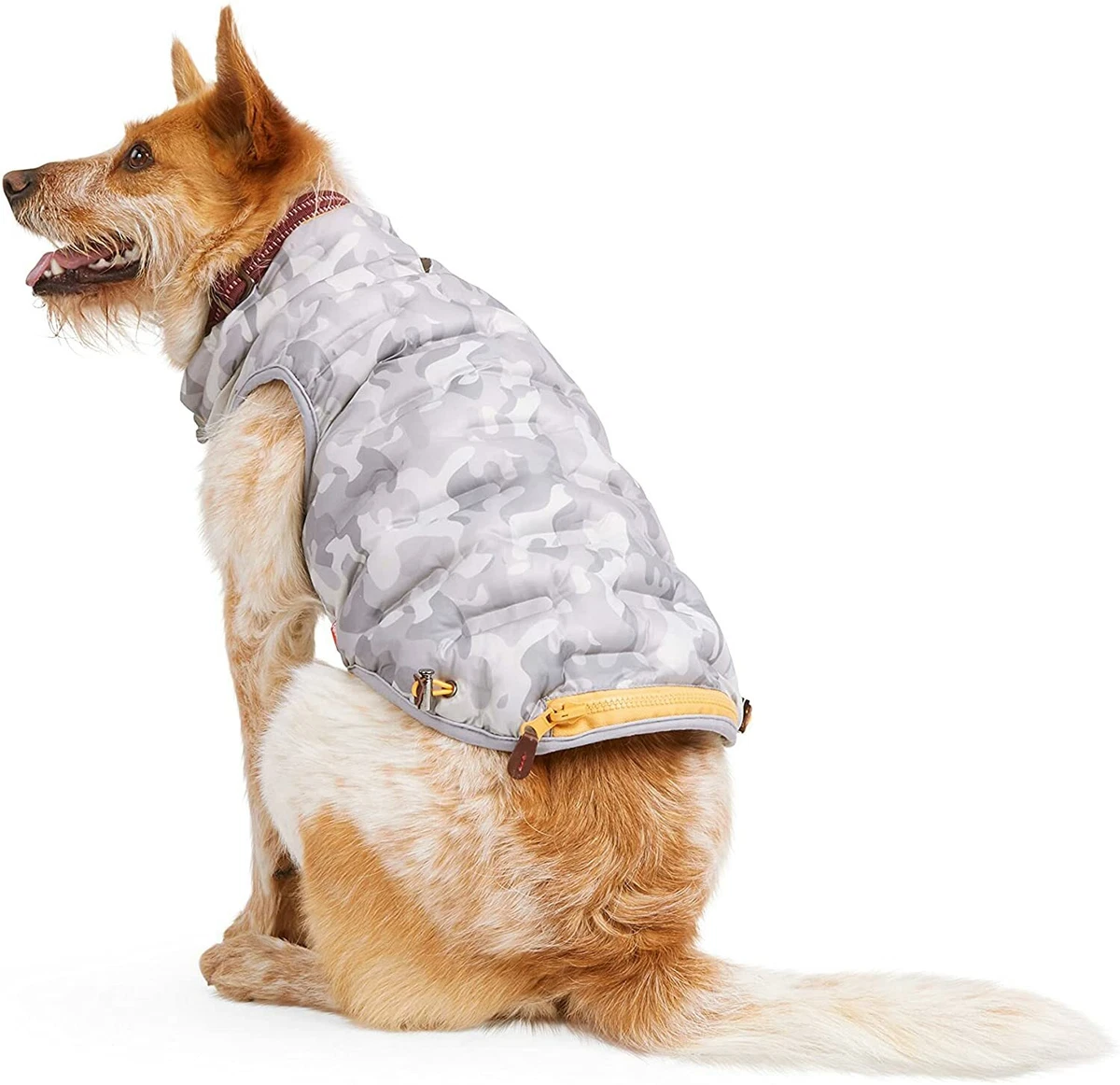 Reddy Grey Camo Dog Puffer Jacket NEW WITH TAGS